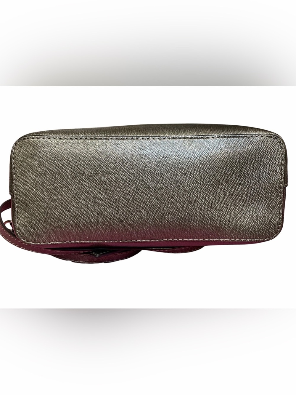 Michael Kors Cindy Metallic Saffiano Leather Crossbody - Picture 7 of 9